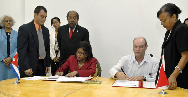 Amplían cooperación Cuba y Trinidad y Tobago