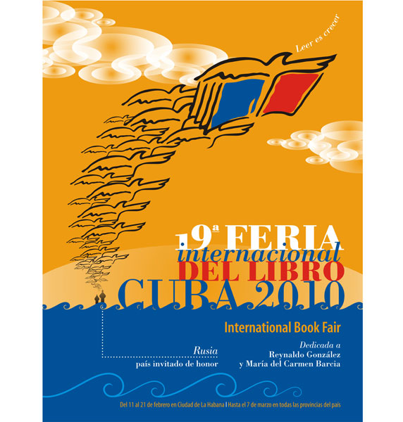 Cartel de la 19 Feria Internacional del Libro Cuba 2010