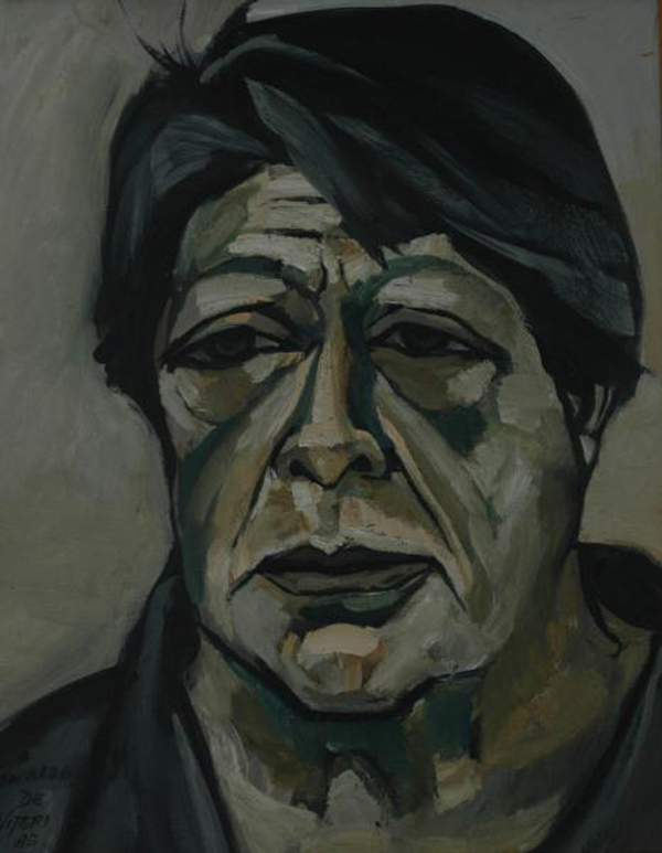 Autorretrato del pintor ecuatoriano Osvaldo Guayasamín