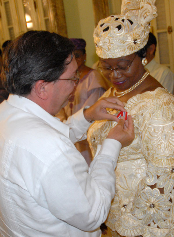 Embajadora de Namibia en Cuba
