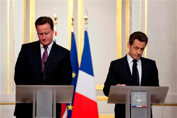 David Cameron y Nicolas Sarkozy