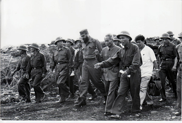 Fidel Castro en la zona liberada