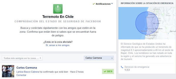 Cómo informar tu estado en Facebook tras una catástrofe