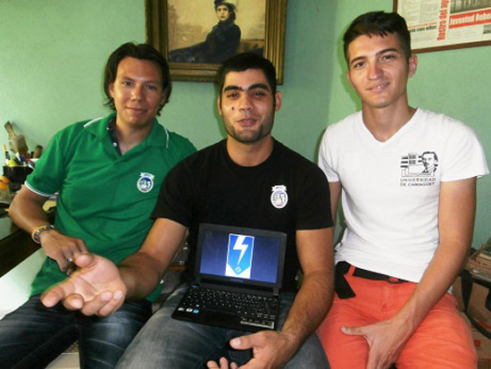 Juan Carlos Mejías Rodríguez, Yuri Moragas Lugo y Doniet Vélez Díaz