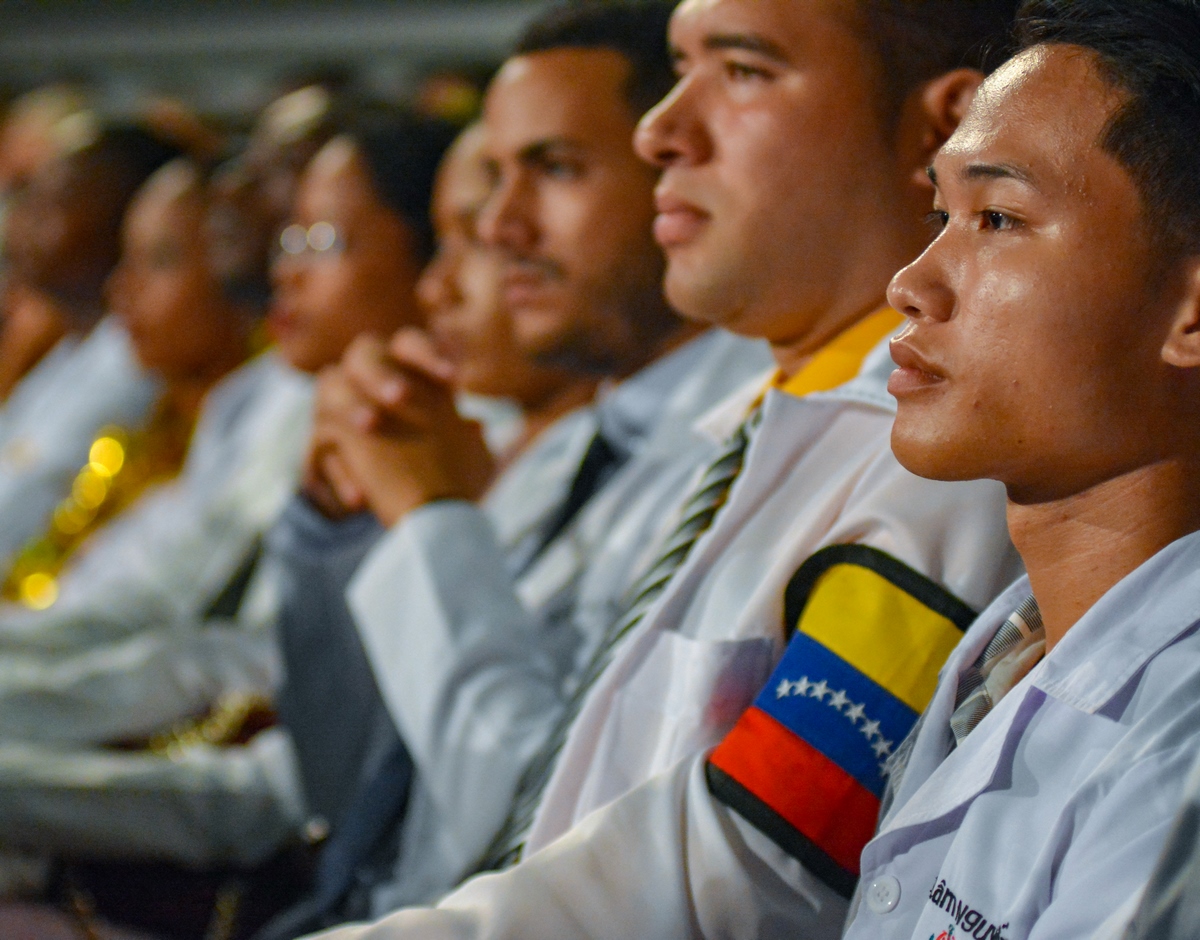 Graduación XV de la Escuela Latinoamericana de Medicina, ELAM, Teatro Karl Marx