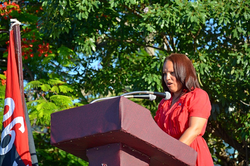 Zunilda García Garcés, primera secretaria del PCC en Isla de la Juventud