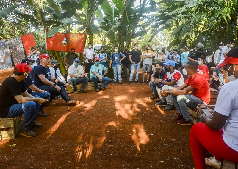 El Presidente cubano habló a los jóvenes