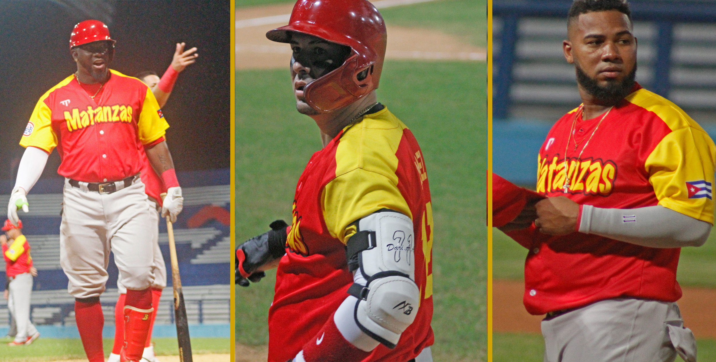 Rusney Castillo, Dariel Álvarez y Erisbel Arruebarrena