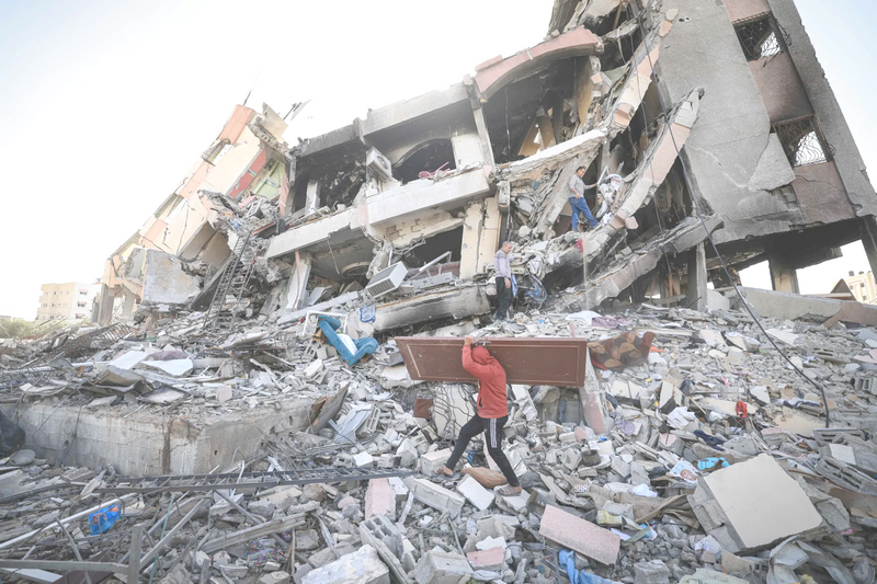 La destrucción del fondo habitacional gazatí perpetrada por el ejército sionista tardará décadas en ser recuperada.