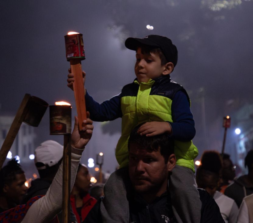 Marcha de las Antorchas, homenajeando al Apóstol 