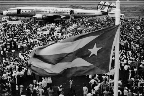 Recibimiento a Fidel en Caracas