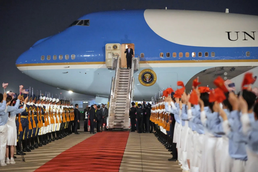 Donald Trump llega a China