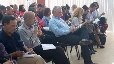 Miguel Díaz-Canel Bermúdez presidió la sesión final del 1er. Taller Nacional de Gestión de Medios