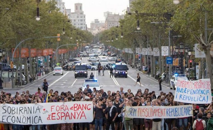 Se ha vivido una jornada de tensión en Barcelona, España