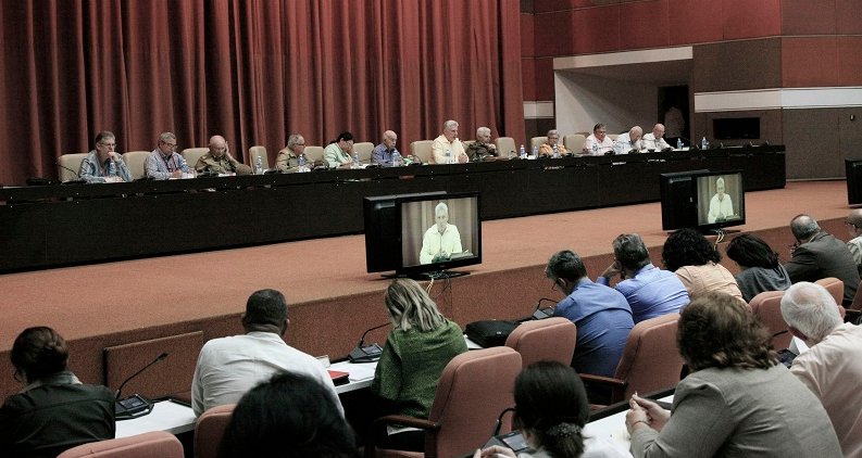 El Presidente cubano Miguel Díaz-Canel Bermúdez