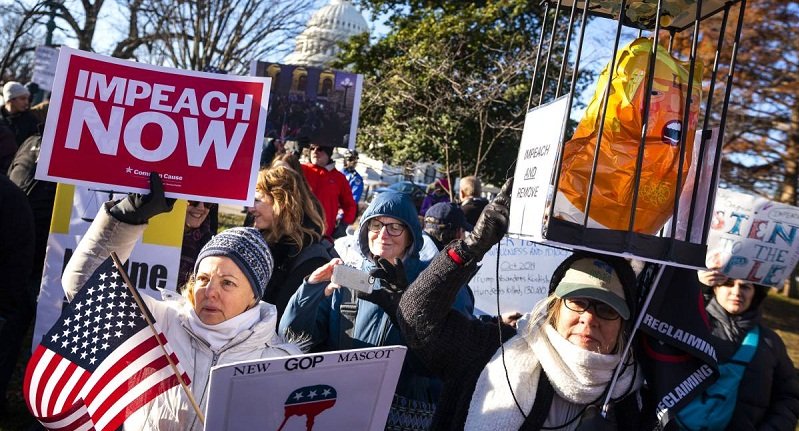 La protesta contra Trump