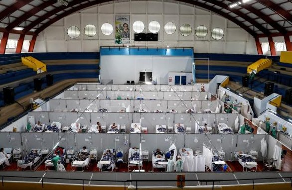 Hospital de campaña en Portugal