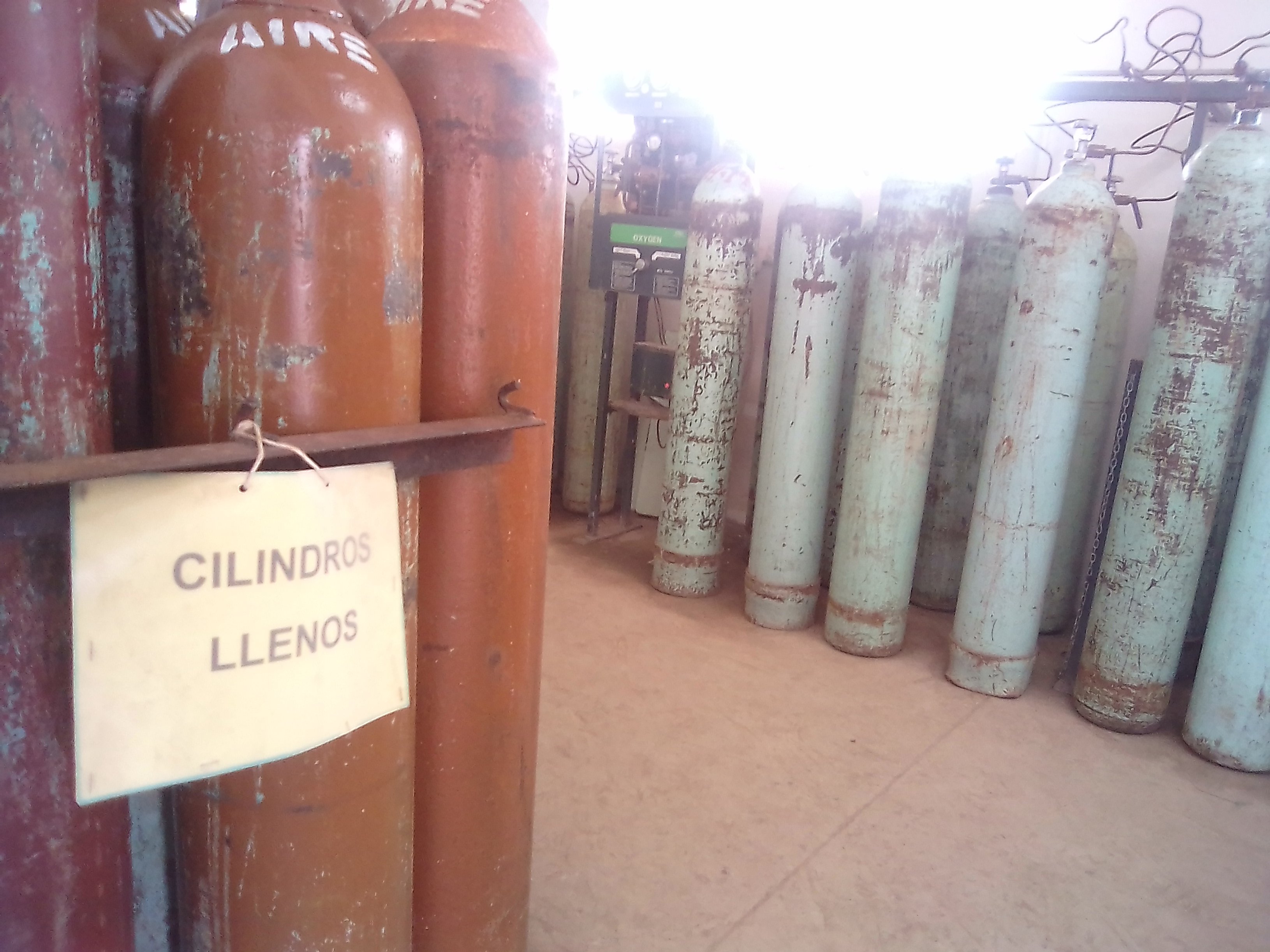 Cilindros de oxígeno
