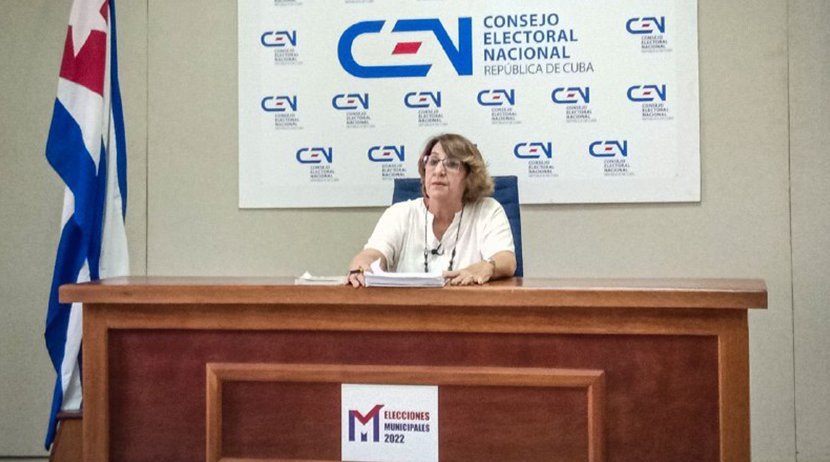 Alina Balseiro Gutiérrez, presidenta del Consejo Electoral Nacional