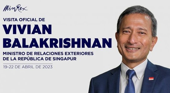 El ministro de Relaciones Exteriores de Singapur, Vivian Balakrishnan