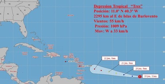 Depresión tropical Tres