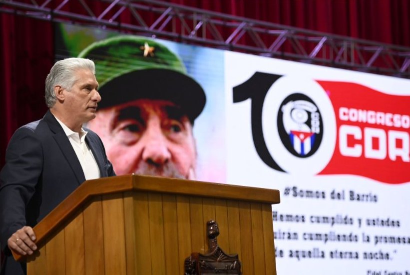 Presidente Miguel Díaz-Canel Bermúdez clausura 10mo. Congreso de los Comité Defensa de la Revolución