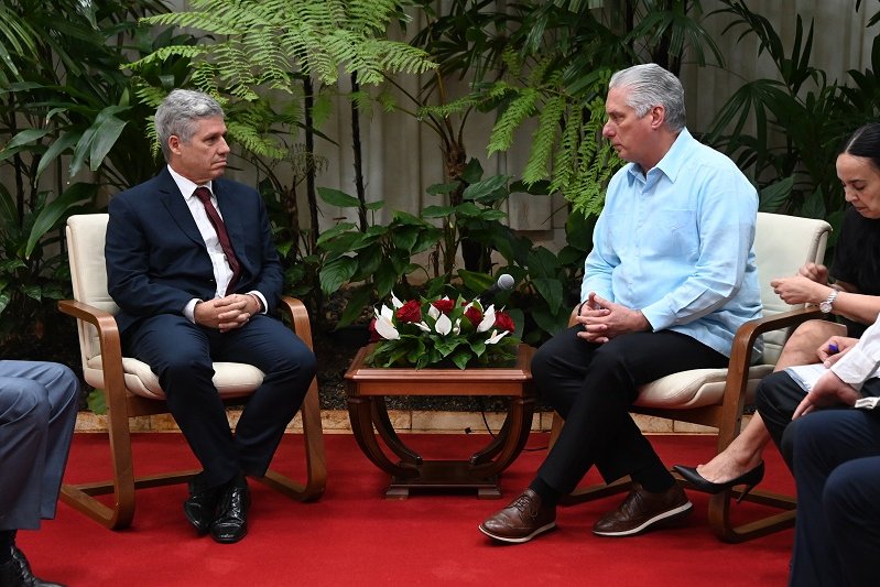 Miguel Díaz-Canel Bermúdez y Paulo Teixeira