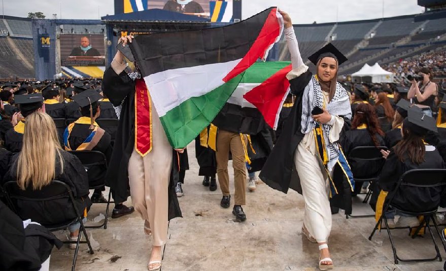 Desafíos pro Palestina  en graduaciones de EE. UU.
