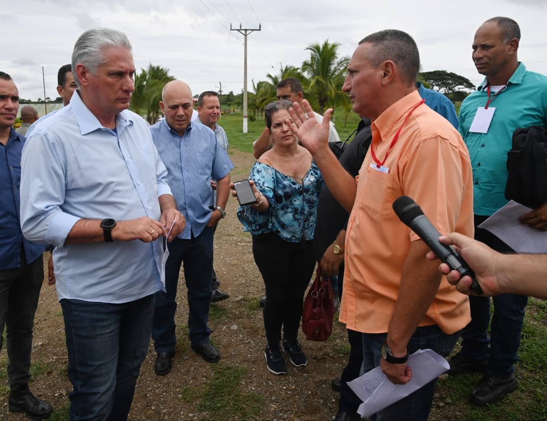 Presidente de Cuba recorre territorios de Las Tunas y Camagüey