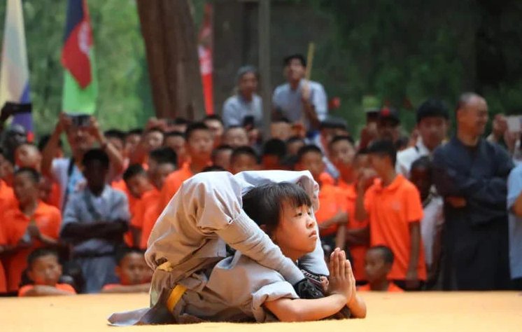 Zhang Sixuan, ganadora en la competencia mundial de kung fu