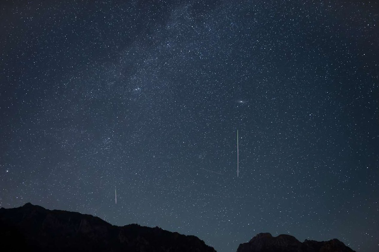 Imagen de las Perseidas tomada en 2023