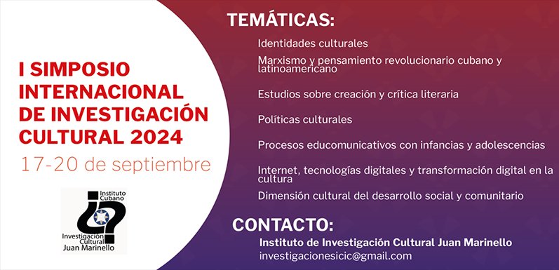 Cartel del  Simposio Internacional de Investigación Cultural