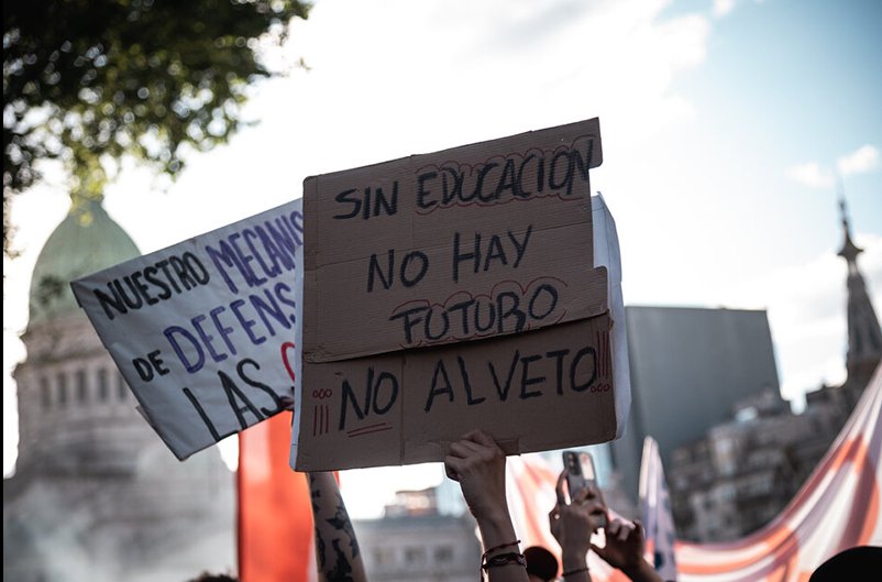 Protestas estudiantiles en Argentina