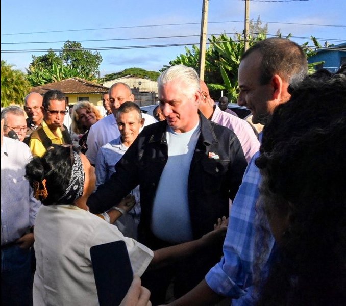 Recorrido de Miguel Díaz-Canel por Sancti Spíritus