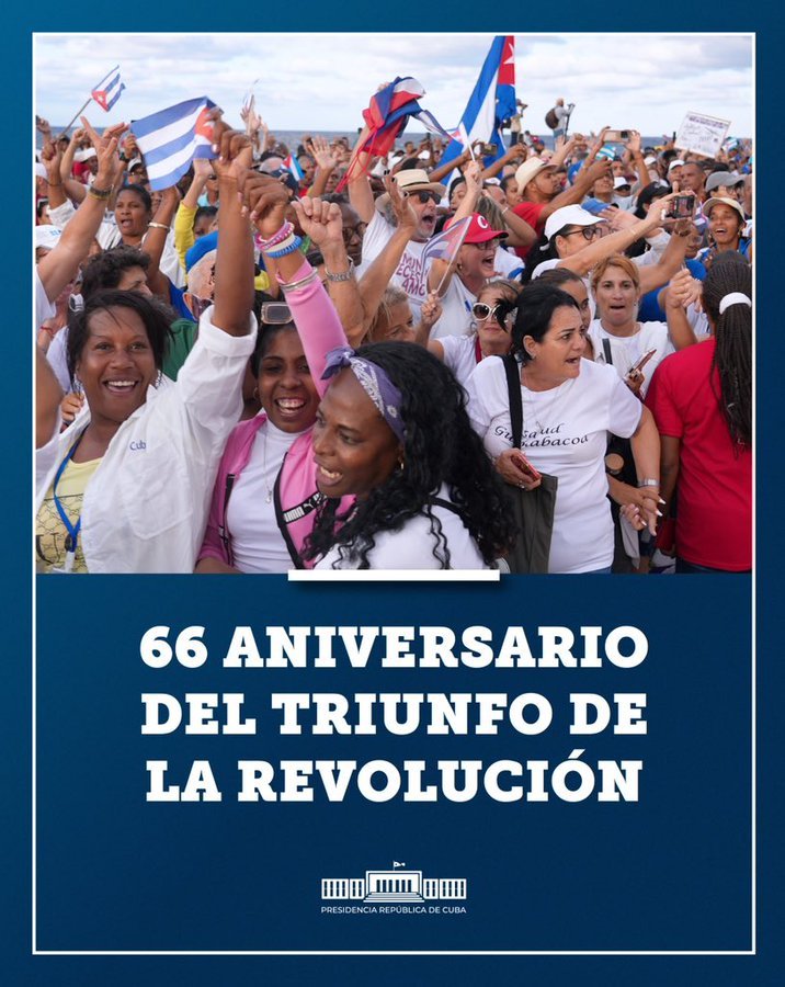 Aniversario 66 del Triunfo de la Revolución