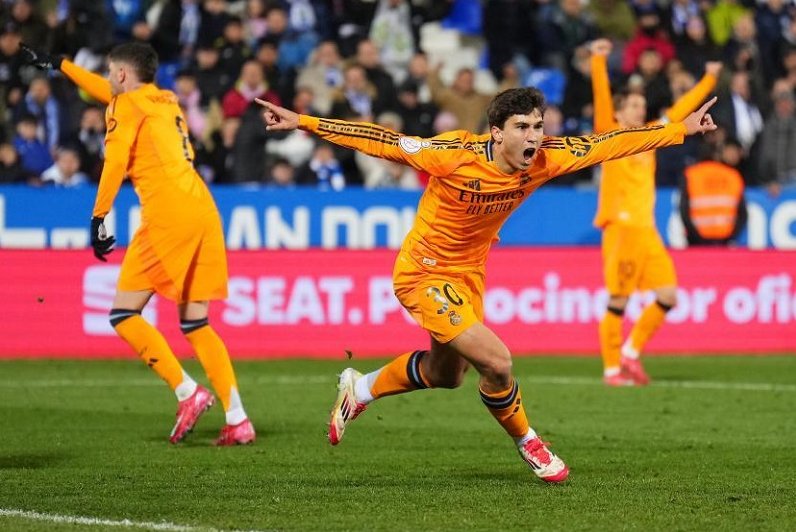 El canterano del Real Madrid Gonzalo García dio la clasificación a semifinales de la Copa del Rey al club merengue