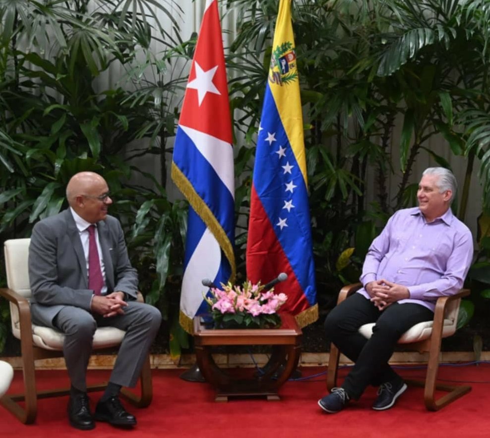 Presidente Díaz-Canel recibe a Jorge Rodríguez