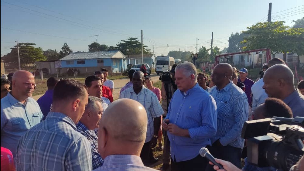 Recorrido de Miguel Díaz-Canel por Villa Clara