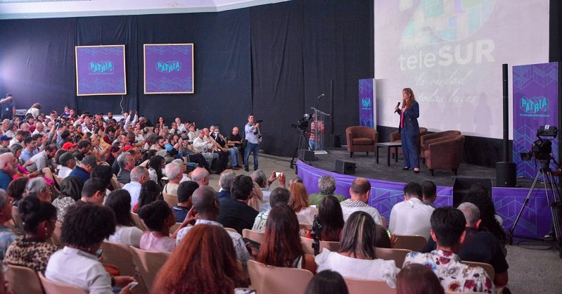 La presidenta ejecutiva de Telesur, Patricia Villegas