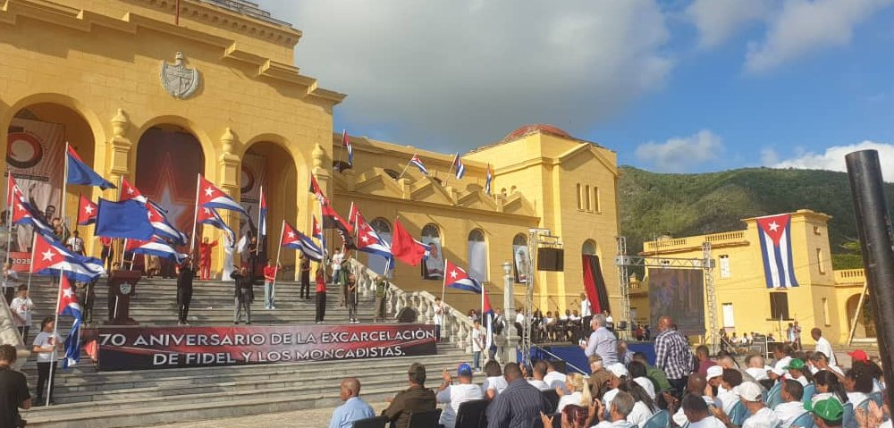 Celebran en Isla de la Juventud, aniversario 70 de la excarcelación de Fidel y moncadistas del Presidio Modelo.