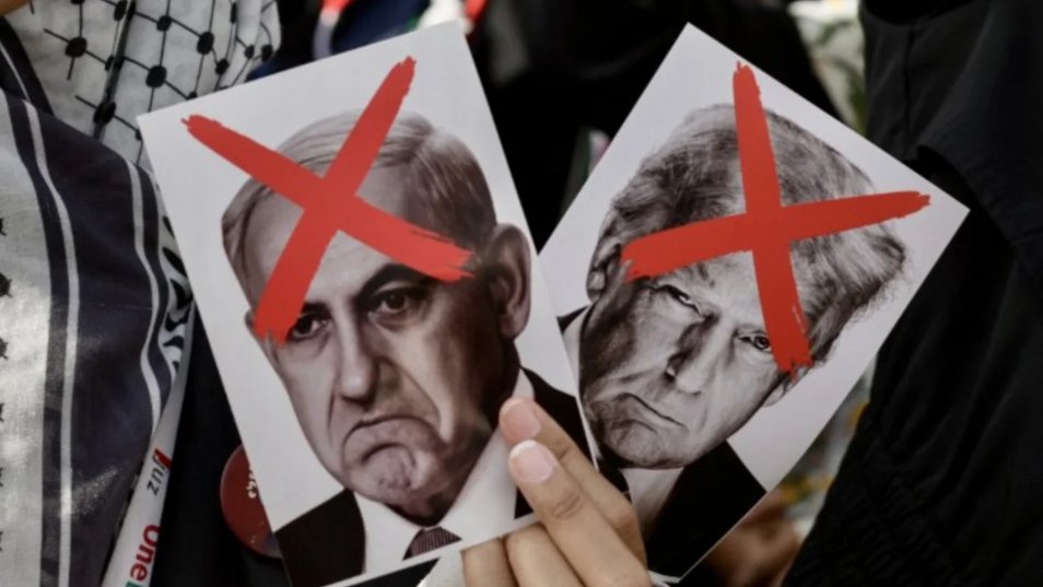Pese al rechazo mundial, Netanyahu persiste en destruir Gaza. Manifestacion en Yakarta, Indonesia marzo 2025