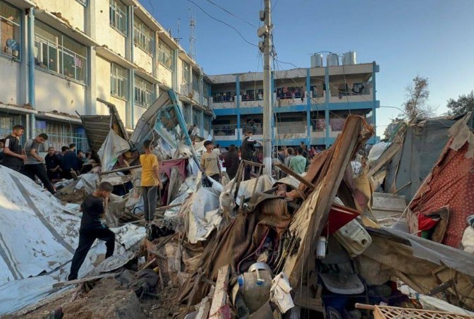 Masiva destrucción causada por Israel en un campamento de refugiados