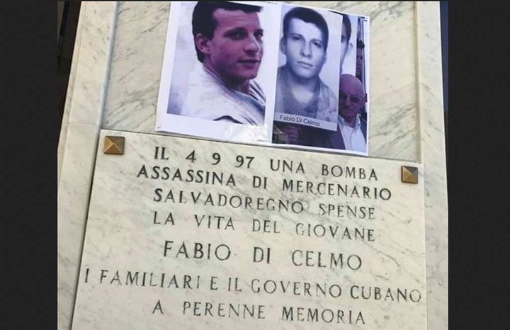 Tributan homenaje a Fabio Di Celmo, víctima del terrorismo contra Cuba