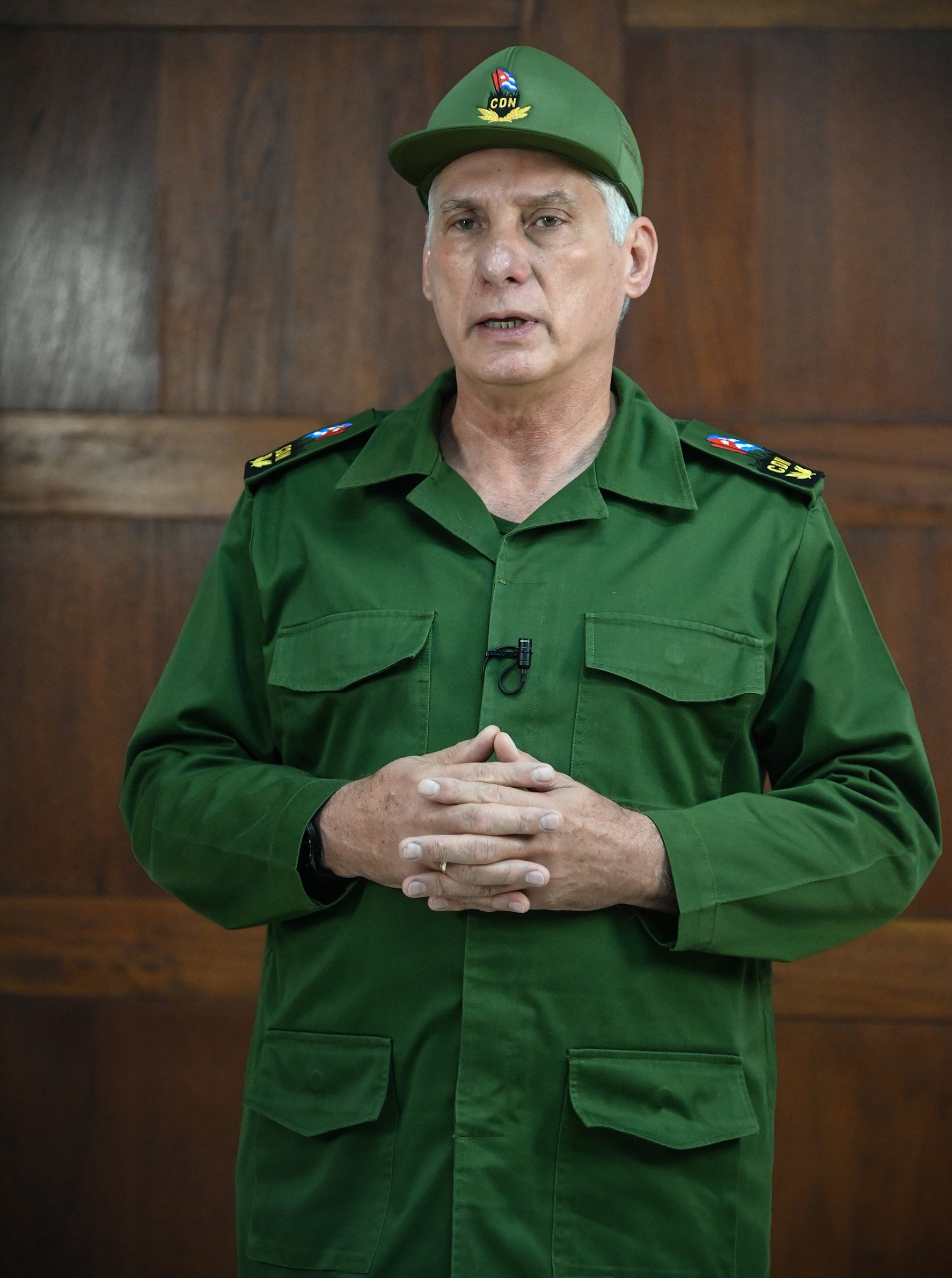 El Primer Secretario del Comité Central del Partido y Presidente de la República, Miguel Díaz-Canel Bermúdez