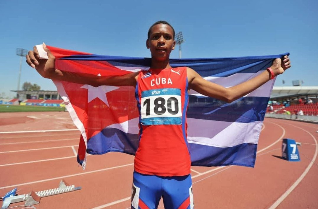 Osbiel Palacios ganó tres medallas para Cuba en los Juegos Parapanamericanos de Chile.