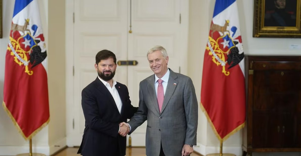 Gabriel Boric, recibió al mandatario electo, José Antonio Kast.