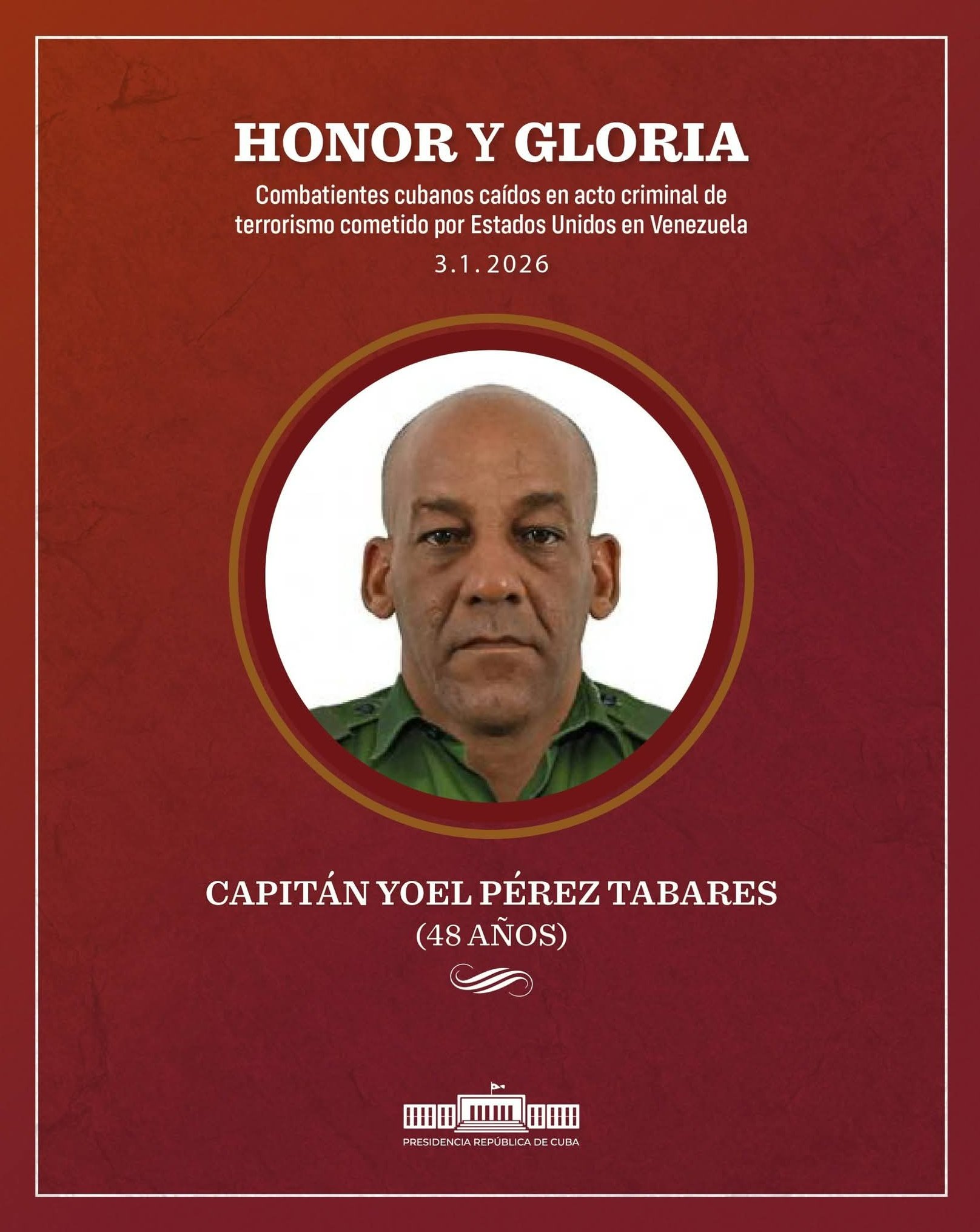 Capitán Yoel Pérez Tabares