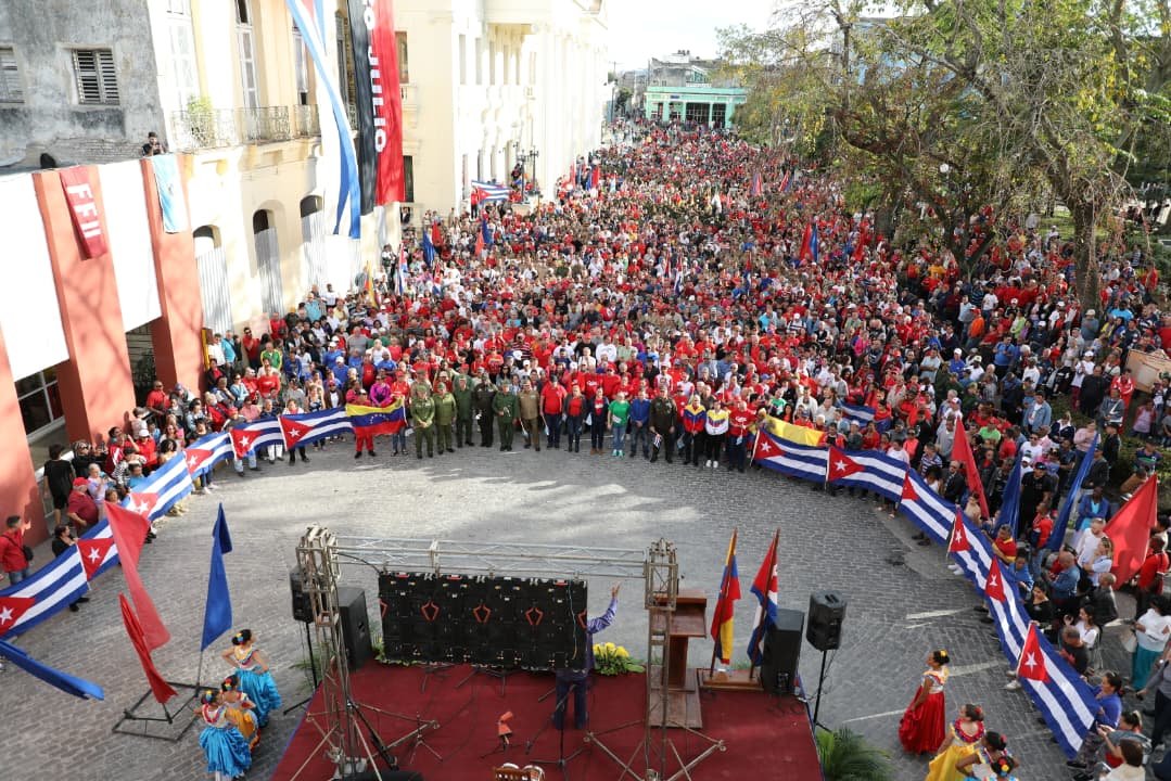 Acto de solidaridad con Venezuela en Villa Clara