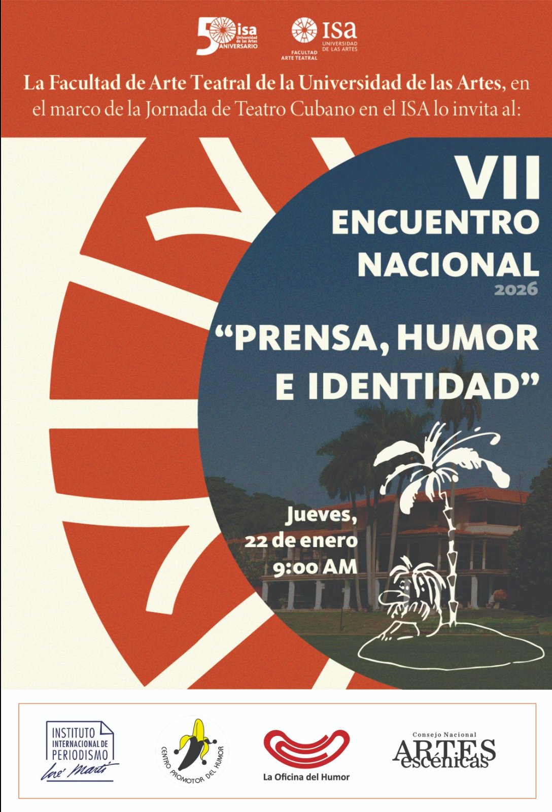 JR le sugiere no perderse este encuentro donde una vez más abogaremos por el desarrollo del acervo cultural de nuestra nación.