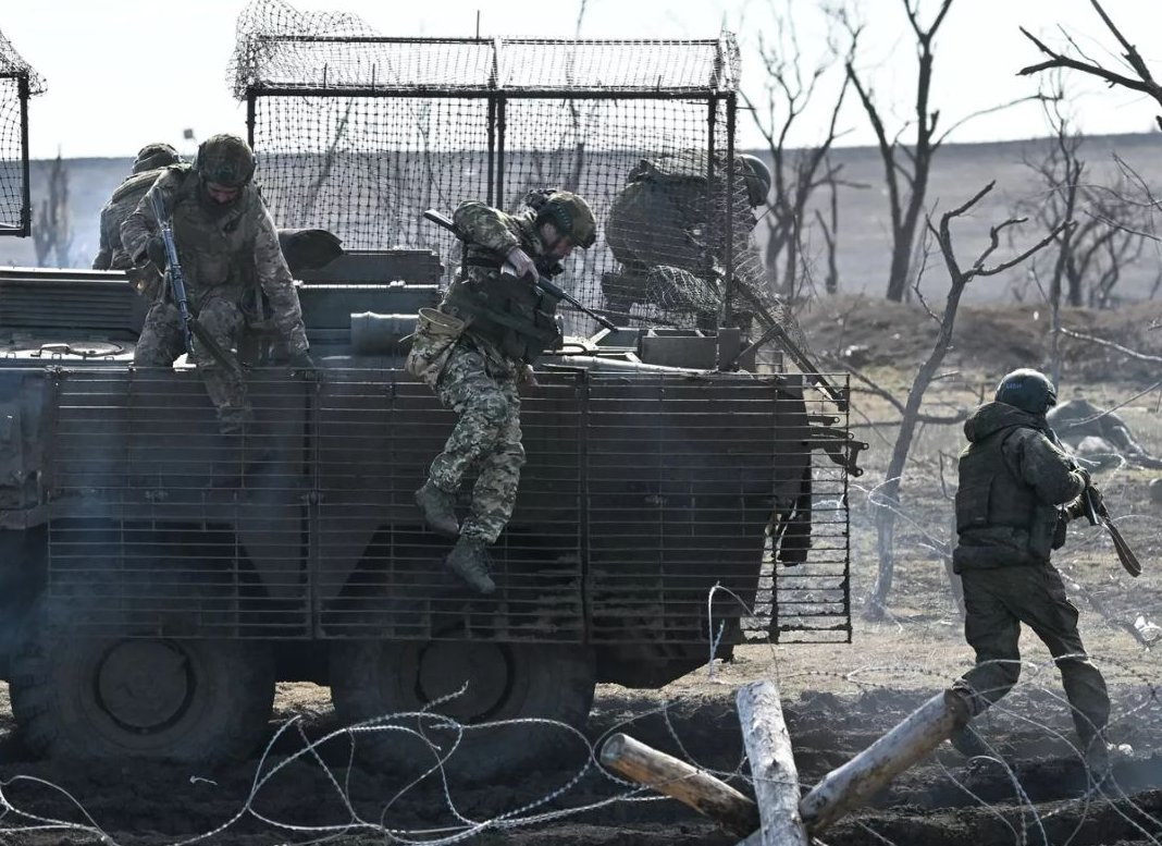 Soldados rusos en la zona de la operación militar